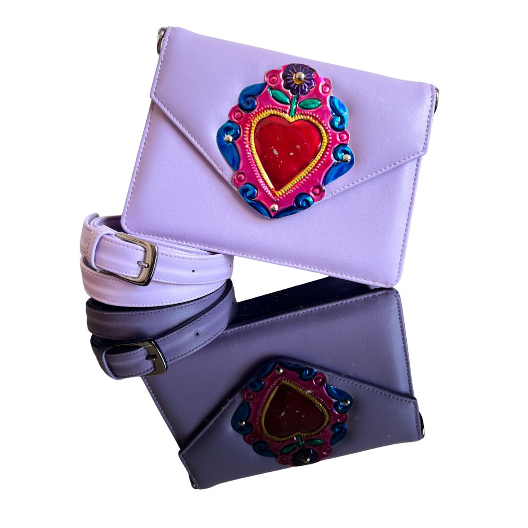 Bolso Corazón Divino Piel de Nopal