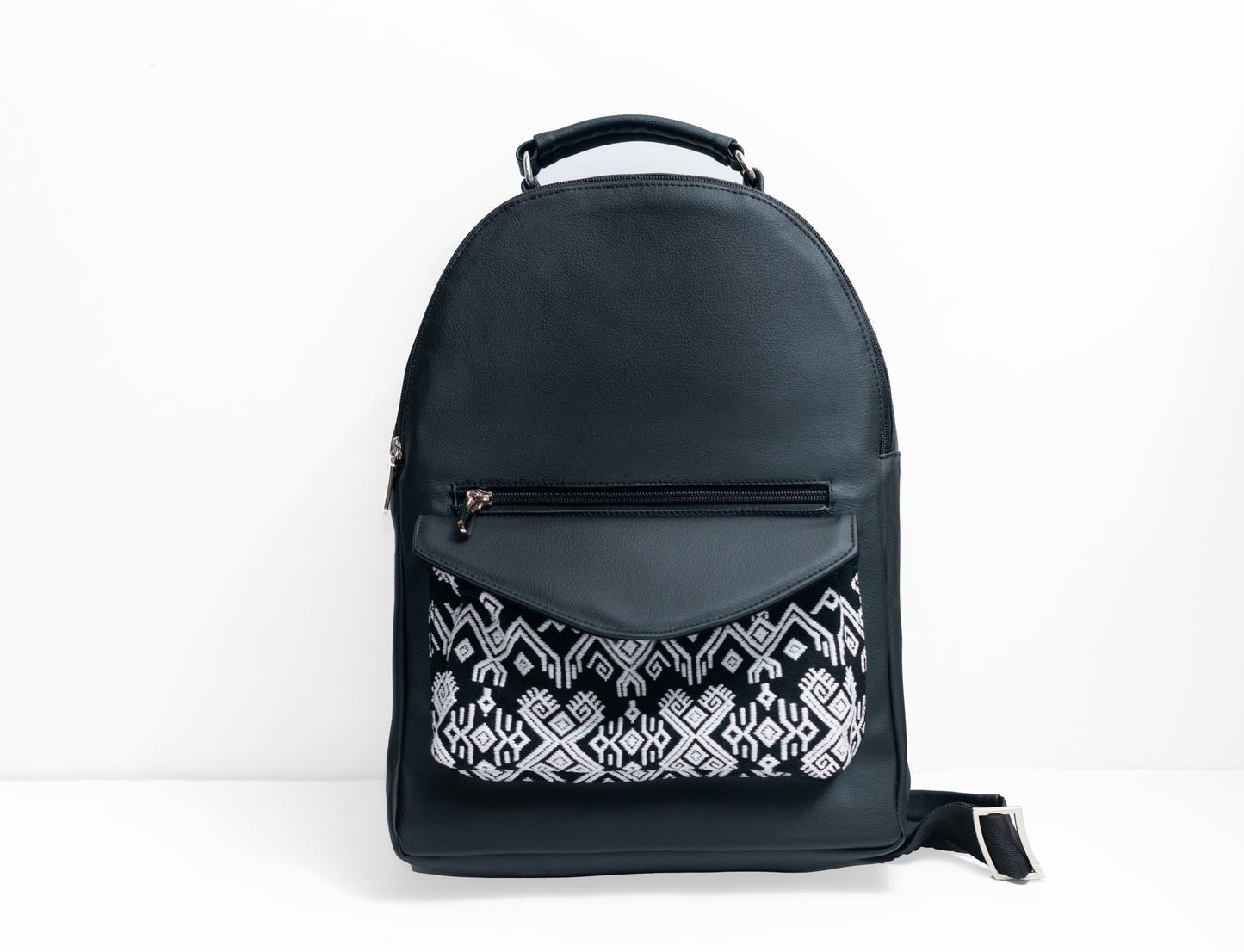 Bolso Artesanal Bag Pack Piel de Nopal C’ANALETIC (Cielo estrellado en tzotzil)