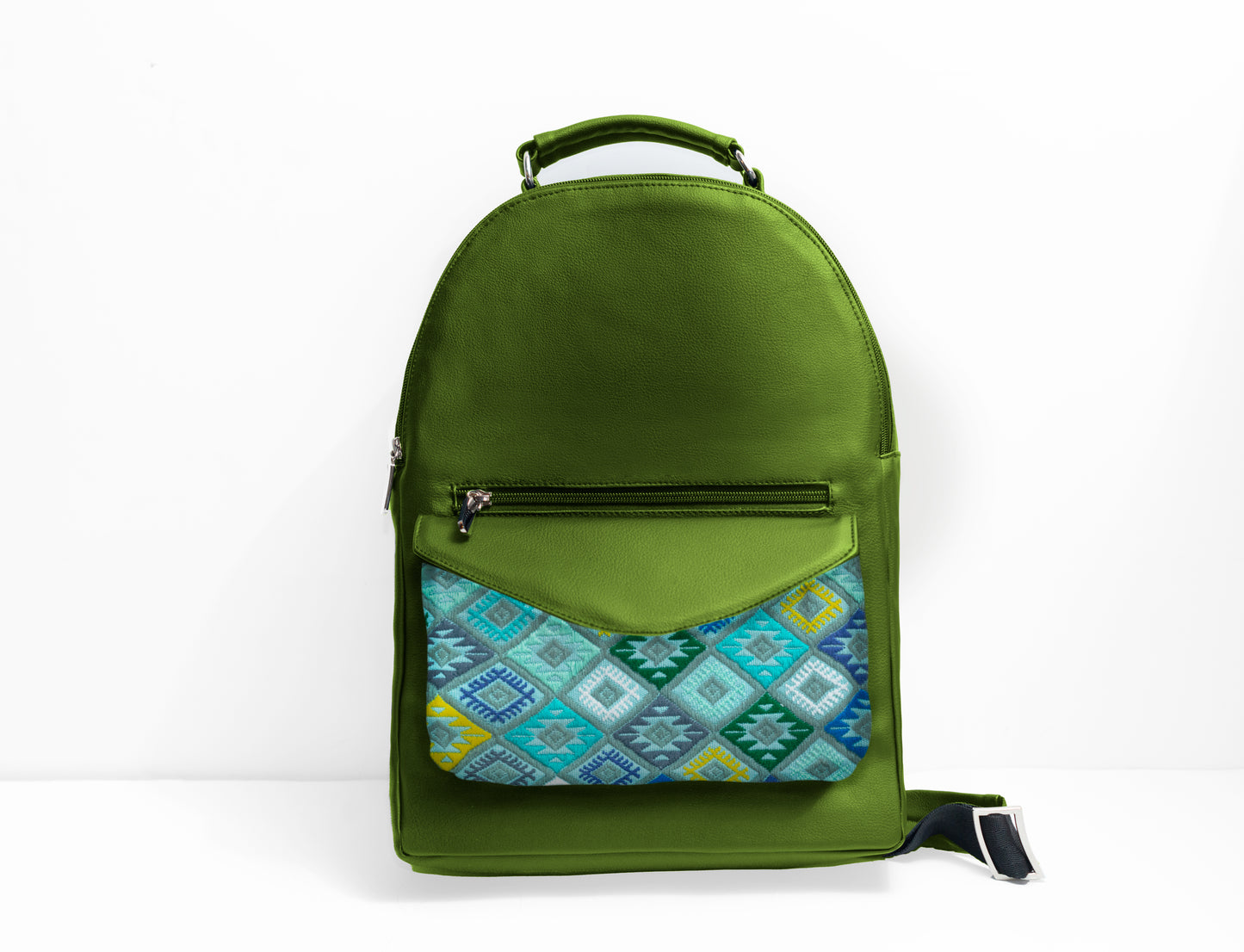 Bolso Artesanal Bag Pack Piel de Nopal C’ANALETIC (Cielo estrellado en tzotzil)