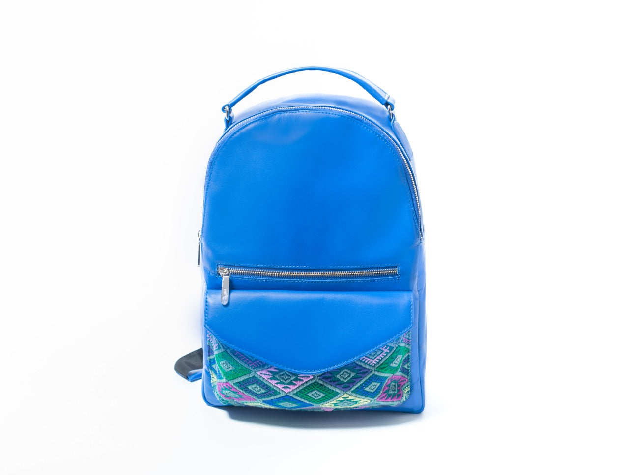 Bolso Artesanal Bag Pack Piel C’ANALETIC (Cielo estrellado en tzotzil)