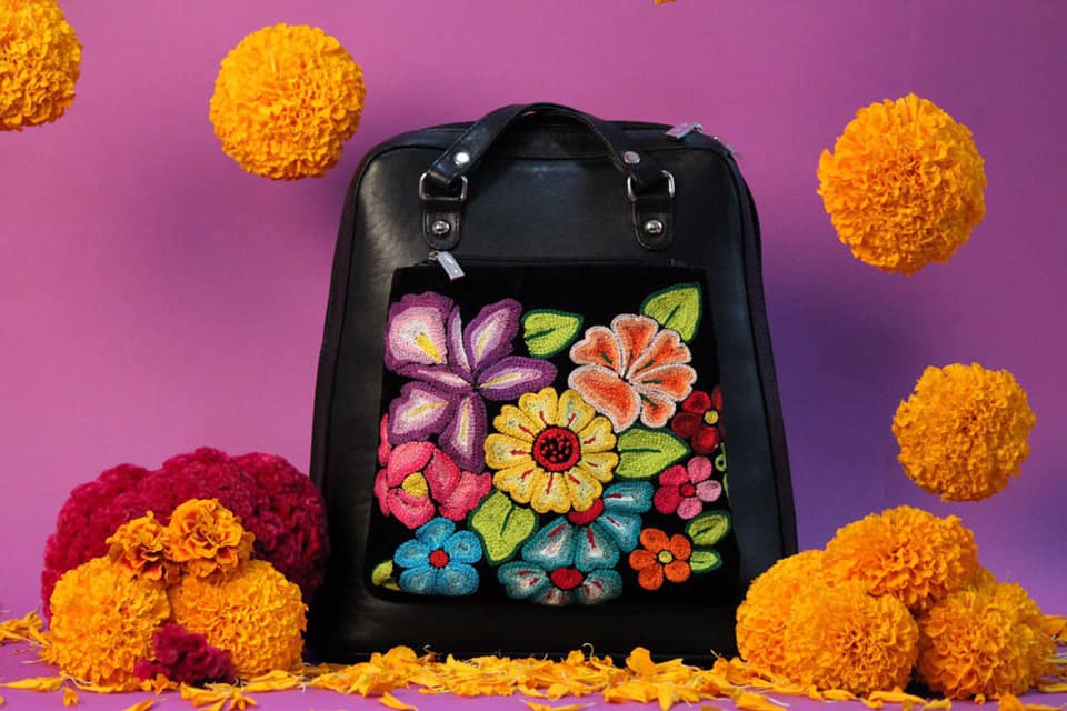 Bolso Artesanal Backpack Colibrí Juchitán