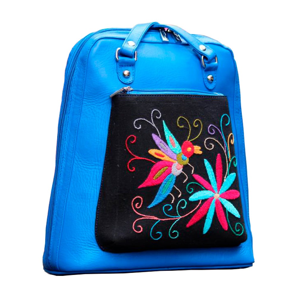 Bolso Artesanal Backpack Colibrí Tenango