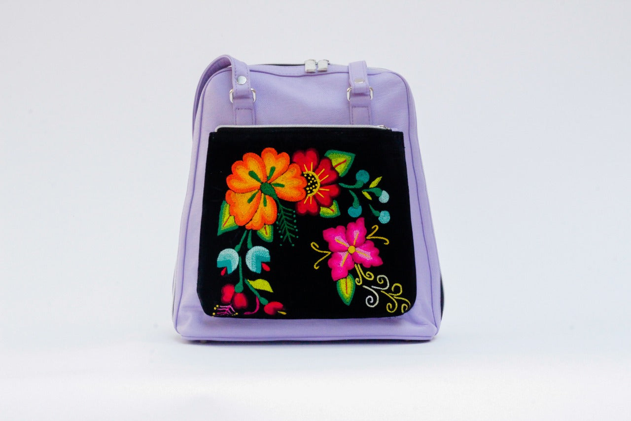 Bolso Artesanal Backpack Colibrí Juchitán