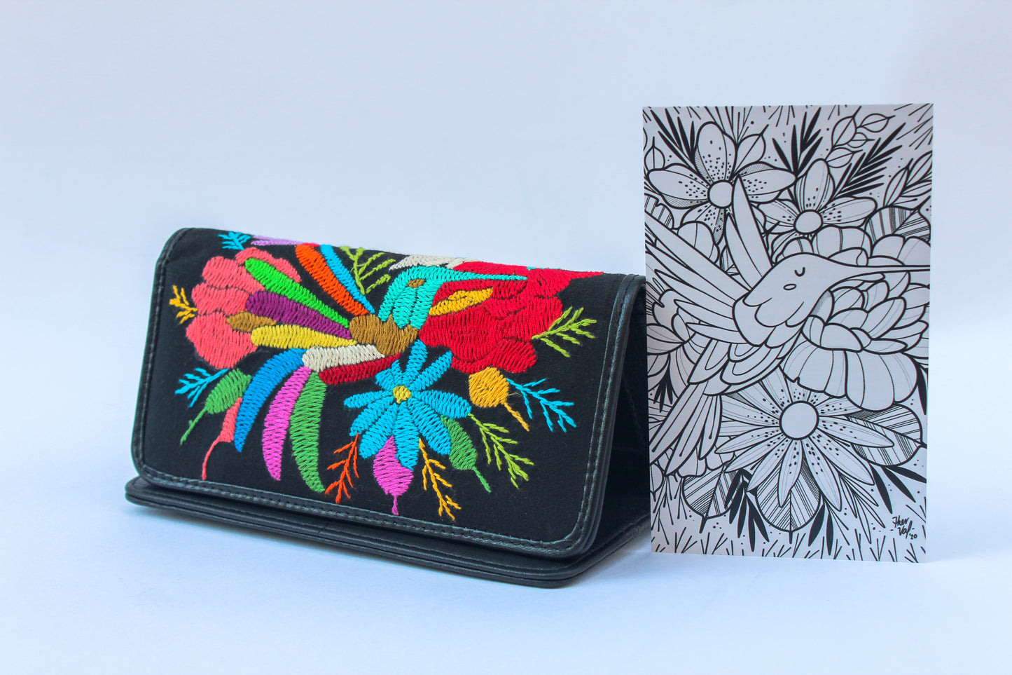 Cartera Bordada Artesanal Gatü