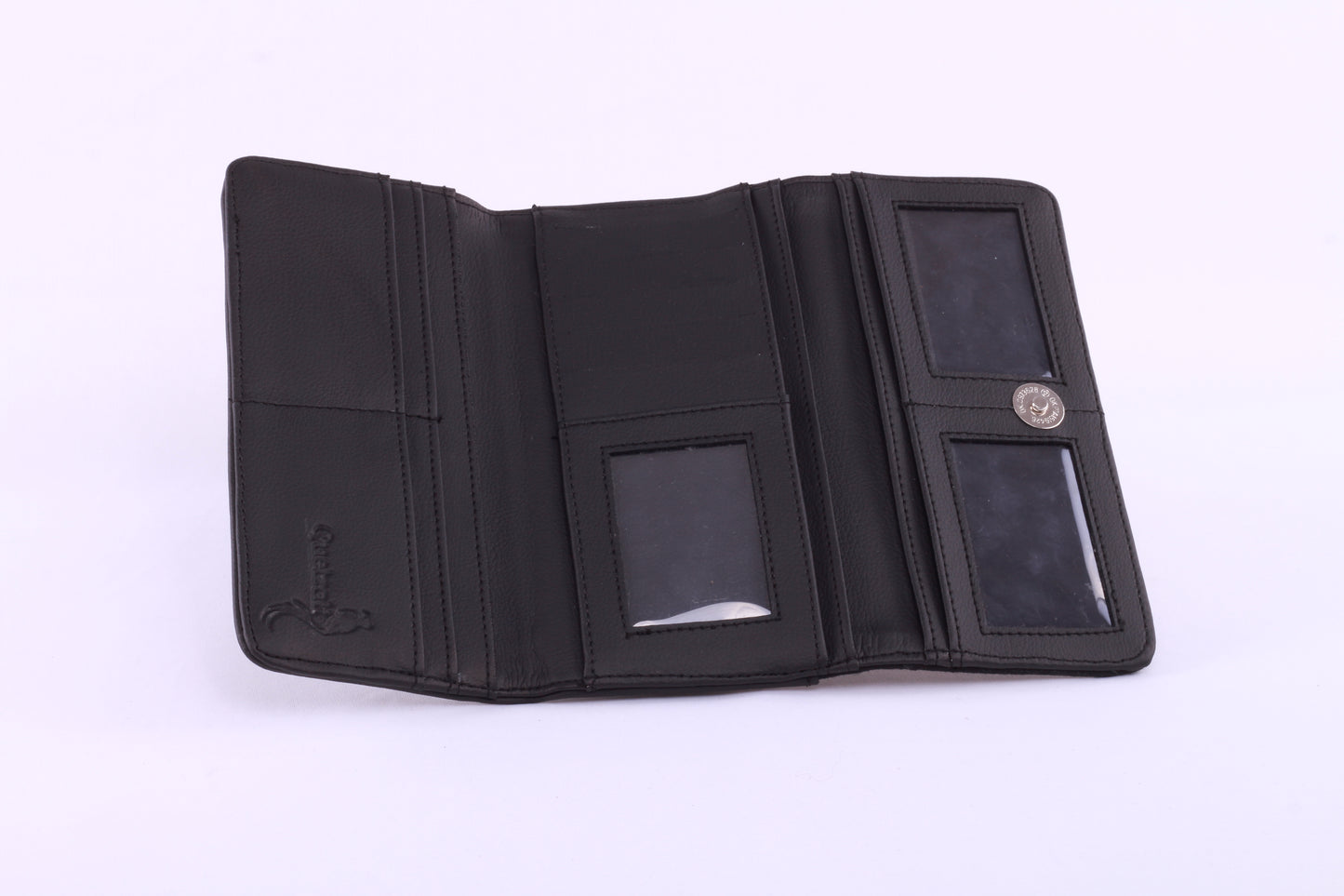 Cartera Artesanal Bordada Gatü piel de Nopal