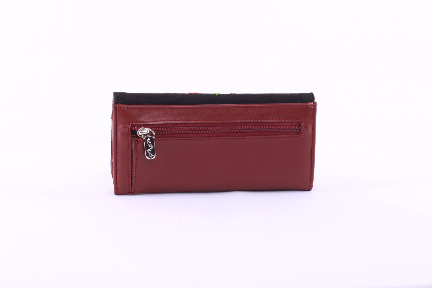 Cartera Artesanal Bordada Gatü piel de Nopal