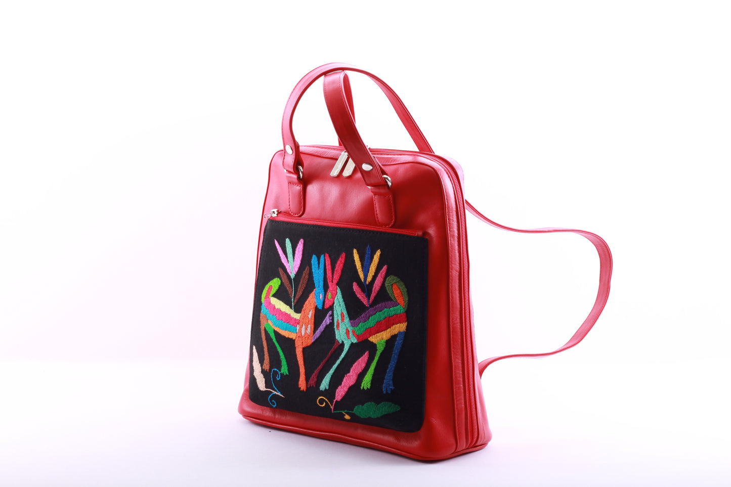 Bolso Artesanal Backpack Colibrí Tenango