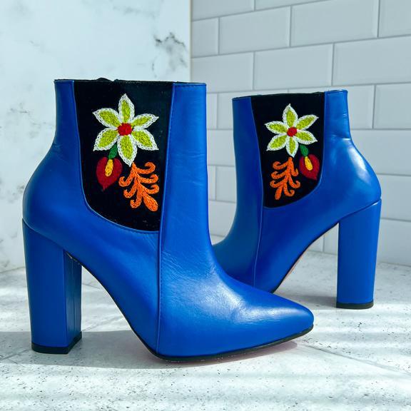 Botines Juchitan Azul