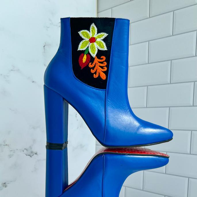 Botines Juchitan Azul